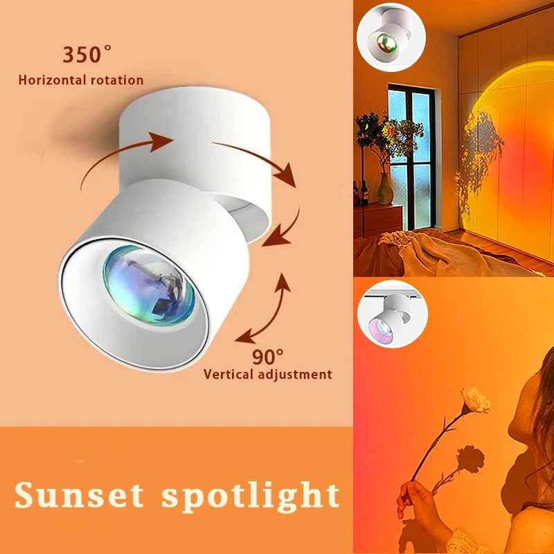 Lampe de projecteurs d'ambiance à LED Sunset Downlight