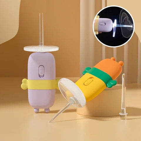 Outil de nettoyage des oreilles de bébé à LED