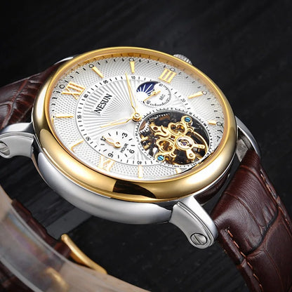 Montre mécanique automatique Tourbillon pour homme, marque de luxe originale