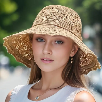 Chapeau de soleil élégant pour femme une protection solaire élégante