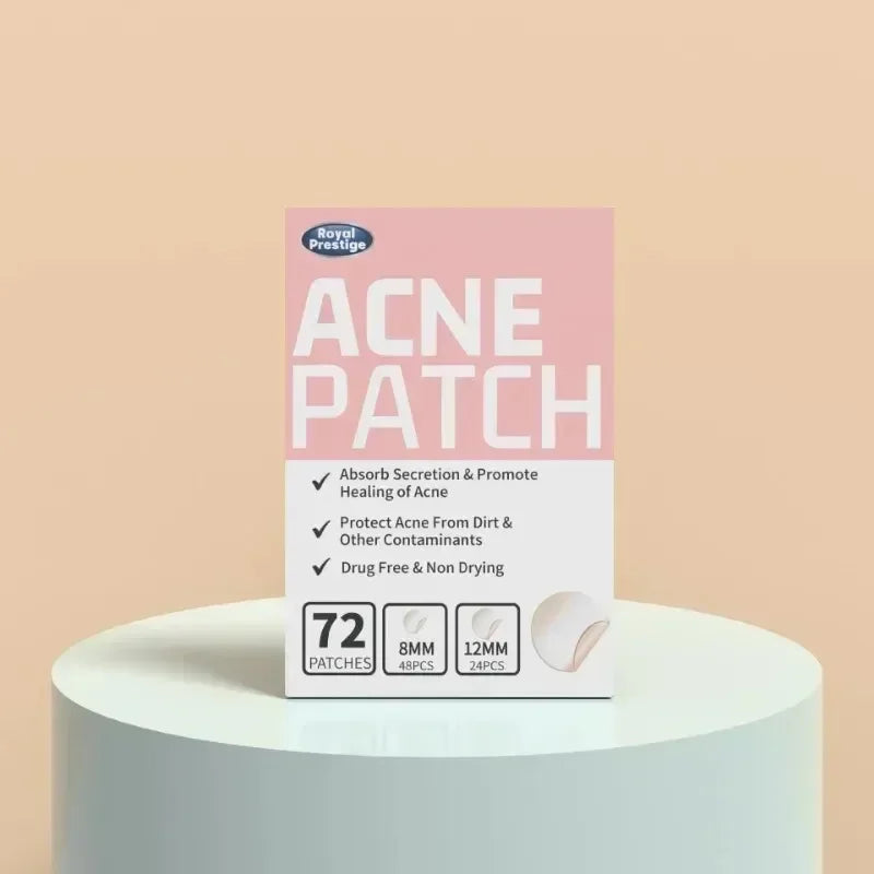 Patch Hydrocolloïde Invisible Anti-Acné – 72 Pièces