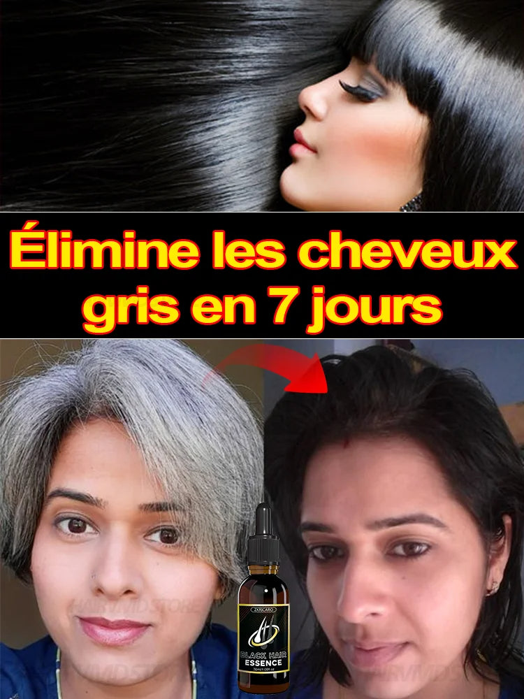 Huile essentielle pour réparer les cheveux, nourrissante pour les cheveux blancs