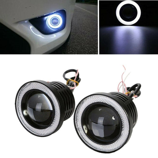 Phare antibrouillard LED Angel Eyes pour voiture SUV