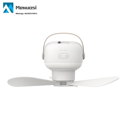 Ventilateur de Plafond Rechargeable à 4 Vitesses avec Poignées