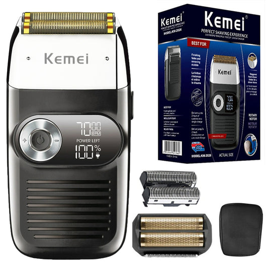 Kemei – rasoir électrique Rechargeable