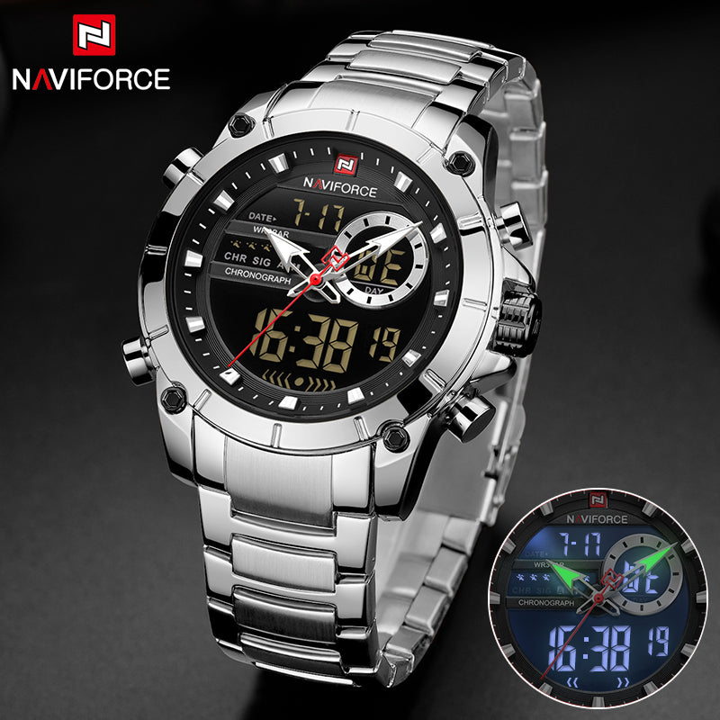 NAVIFORCE-Montre-bracelet de sport militaire pour homme