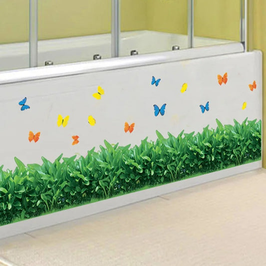 Sticker Mural 3D d'Herbes Vivantes