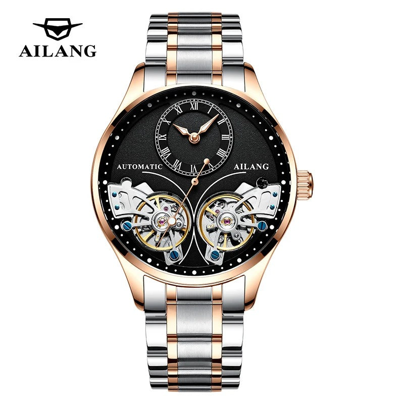 AILANG – montre mécanique automatique en acier inoxydable pour hommes