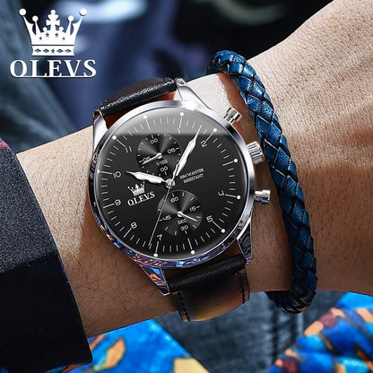 OLEVS – montre étanche à Quartz pour hommes, marque de luxe