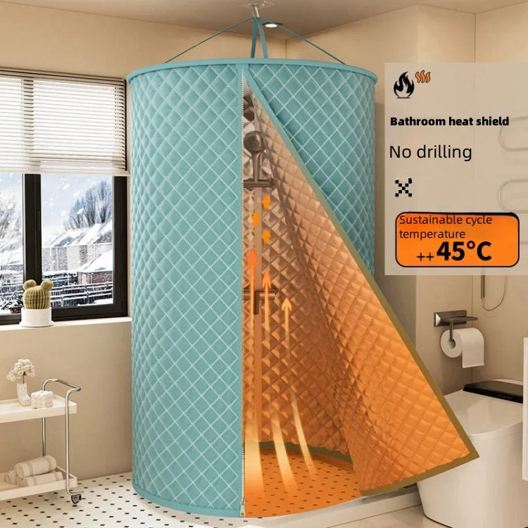 Tente de douche imperméable et renforcée, cabine de douche isolée portable