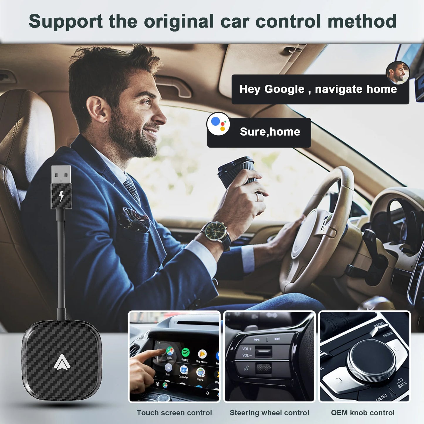 Adaptateur de voiture CarPlay sans fil