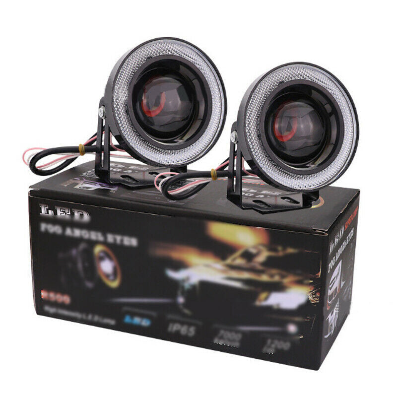 Phare antibrouillard LED Angel Eyes pour voiture SUV