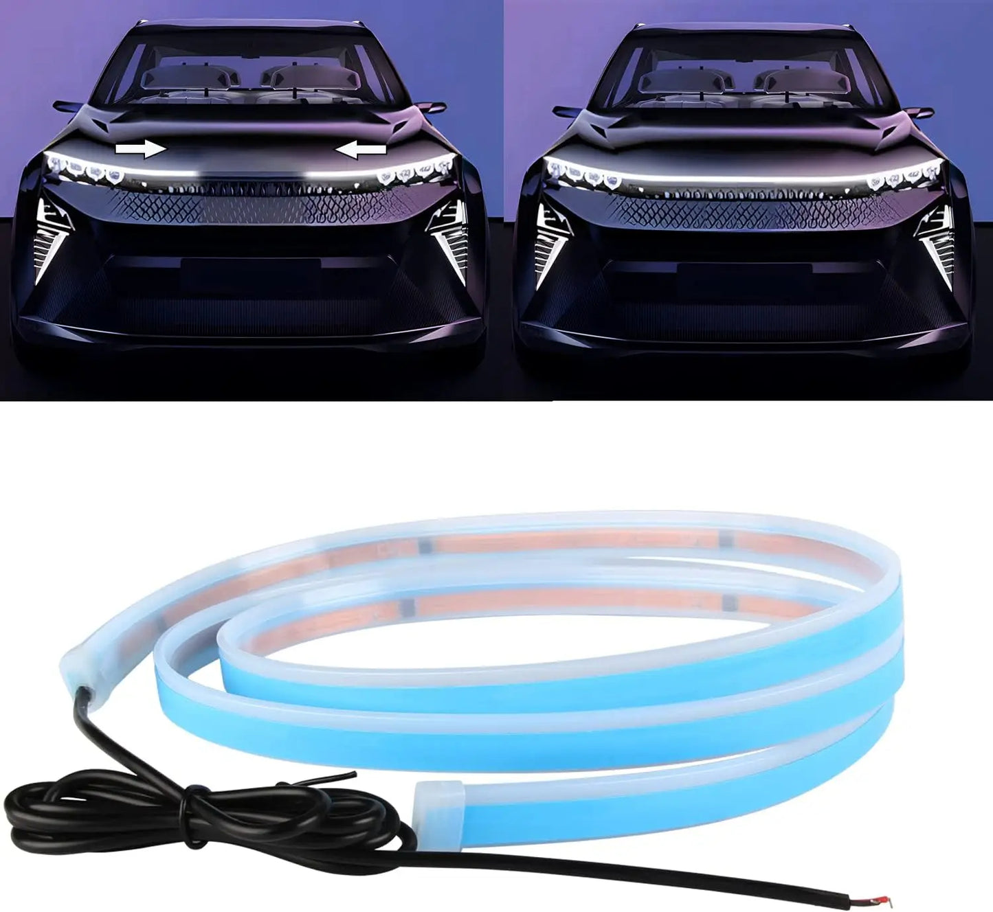 Bande Lumineuse LED Flexible Universelle pour Capot de Voiture – Éclairez Votre Style