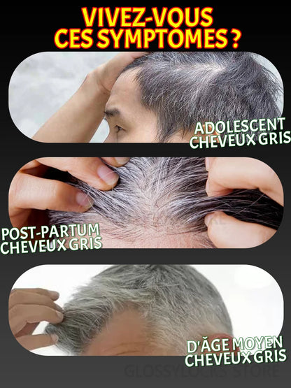 Huile essentielle pour réparer les cheveux, nourrissante pour les cheveux blancs