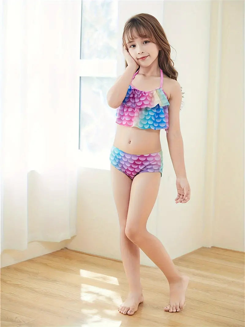 Maillot de bain queue de sirène fille