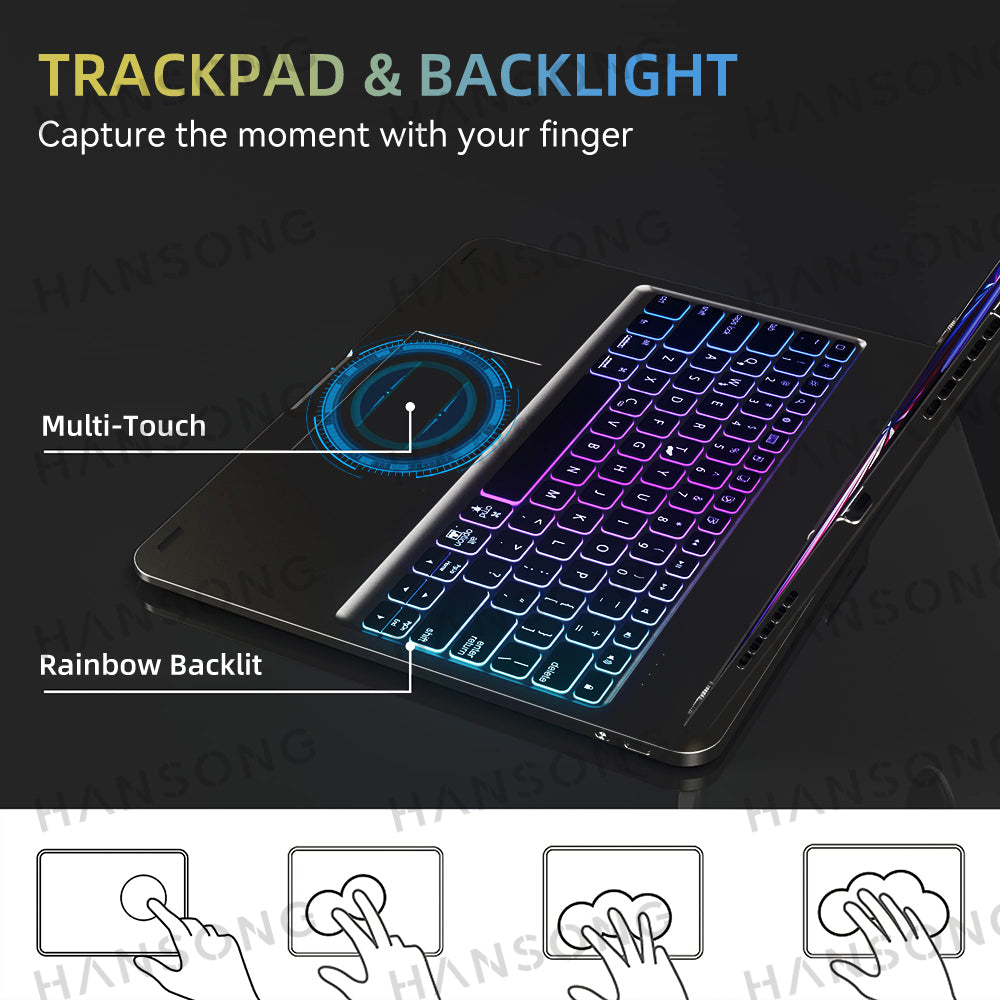 MagicTouch: Clavier Rotatif 360 Bluetooth