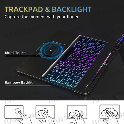 MagicTouch: Clavier Rotatif 360 Bluetooth