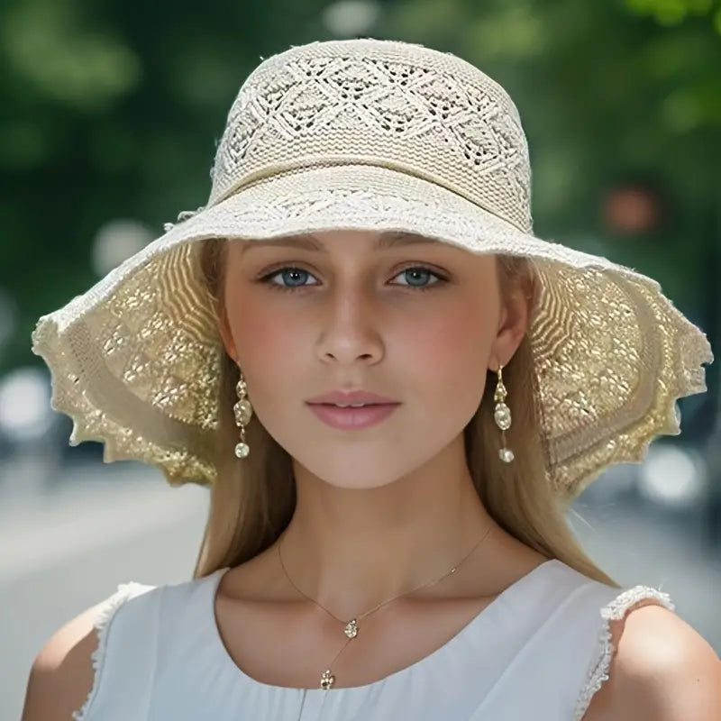 Chapeau de soleil élégant pour femme une protection solaire élégante