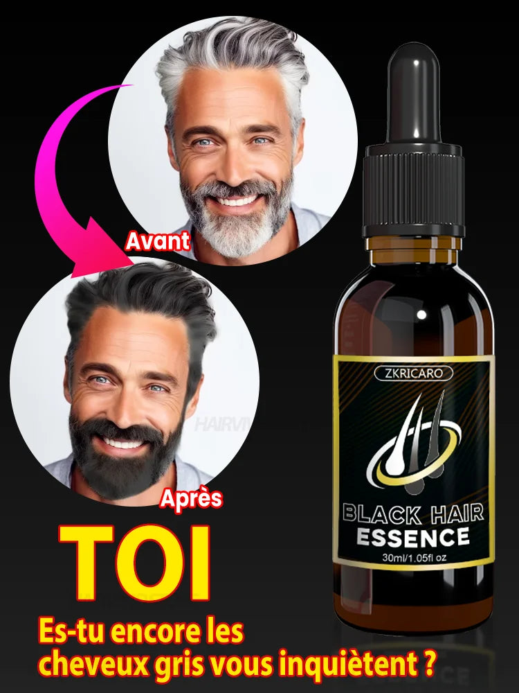 Huile essentielle pour réparer les cheveux, nourrissante pour les cheveux blancs