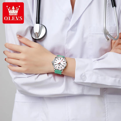 Olevs – montre-bracelet à Quartz professionnelle, pour médecins et infirmières