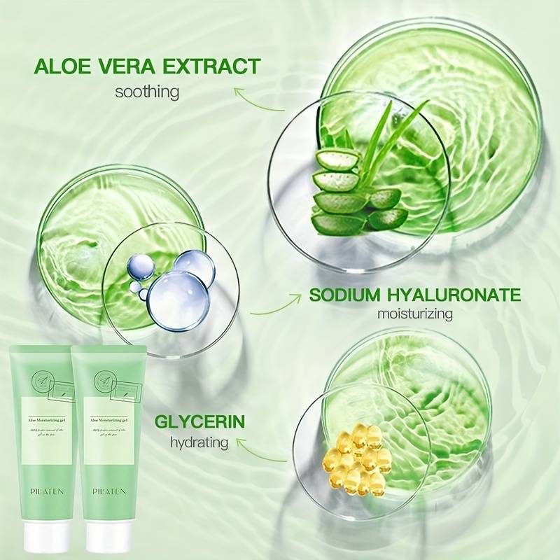 Gel d'Aloe Vera Hydratant Après-Soleil 50g - Soin Visage, Peau et Corps