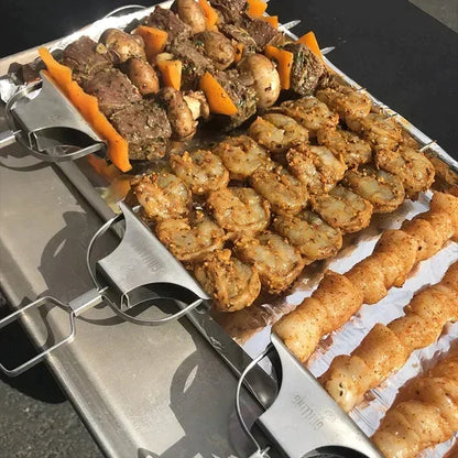 Brochettes de gril à 3 voies