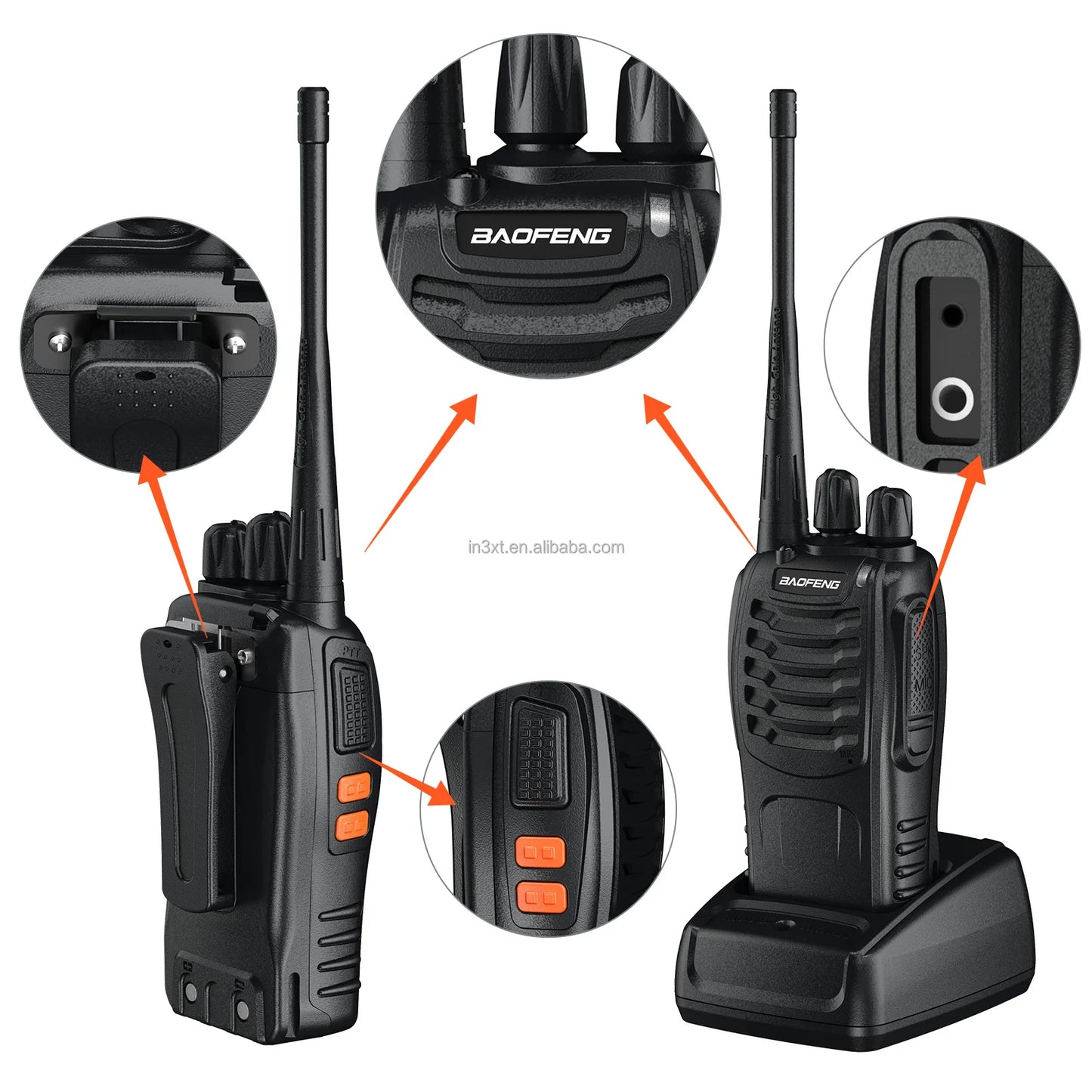 Deux radios portables pour émetteurs-récepteurs