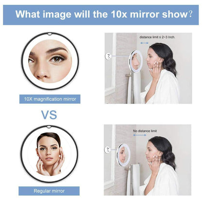 Miroir de maquillage flexible à 360°