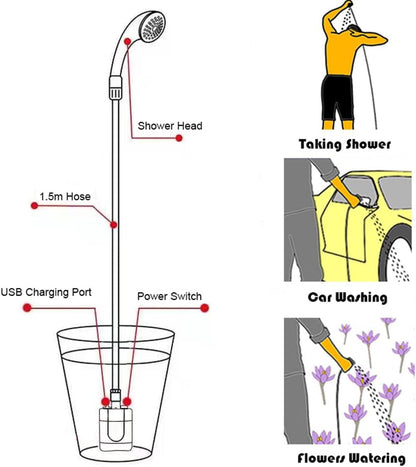 Douche Portable pour le Camping, et les Activités de Plein Air