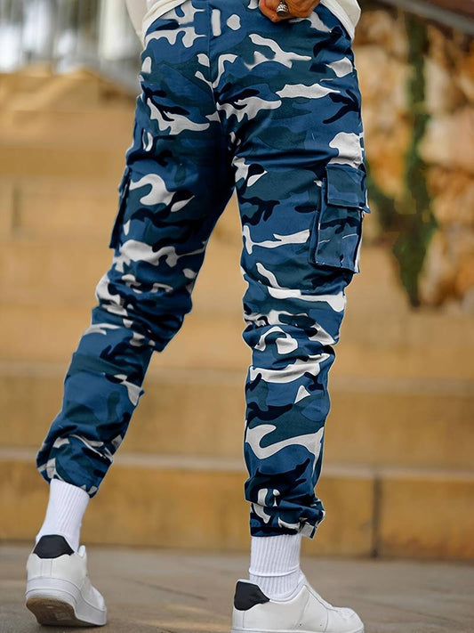 Pantalon De Jogging À Motif Camouflage, Pantalons De Sport