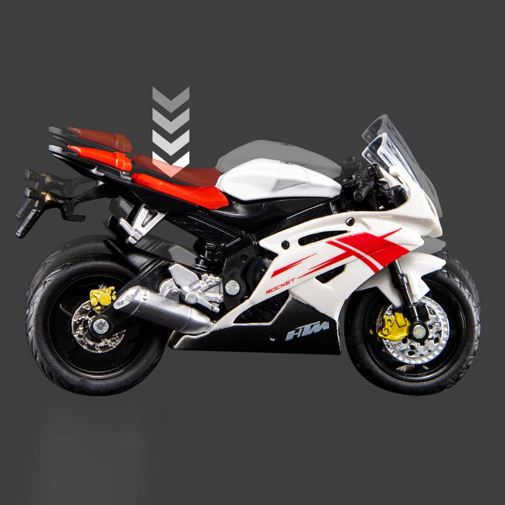 Scooter de sport Yamaha R6 en alliage à l'échelle 1:18