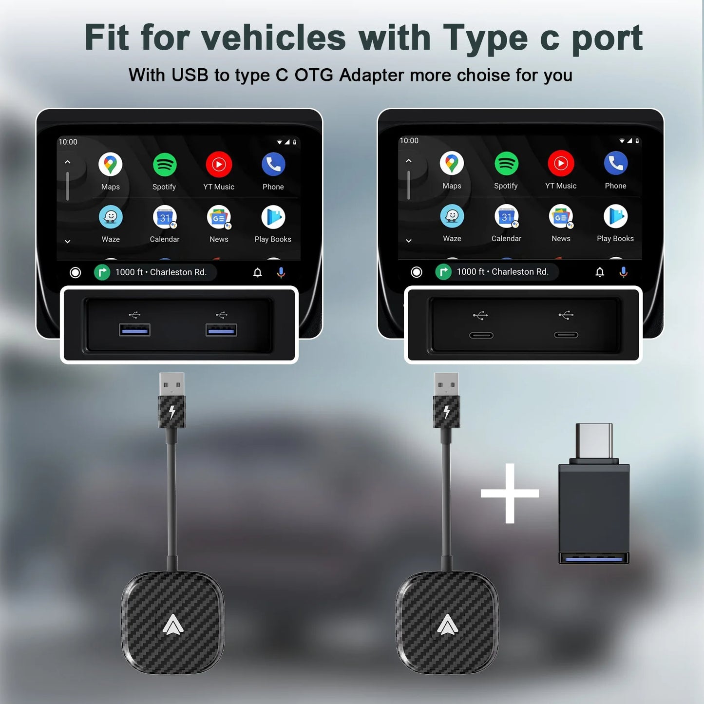 Adaptateur de voiture CarPlay sans fil