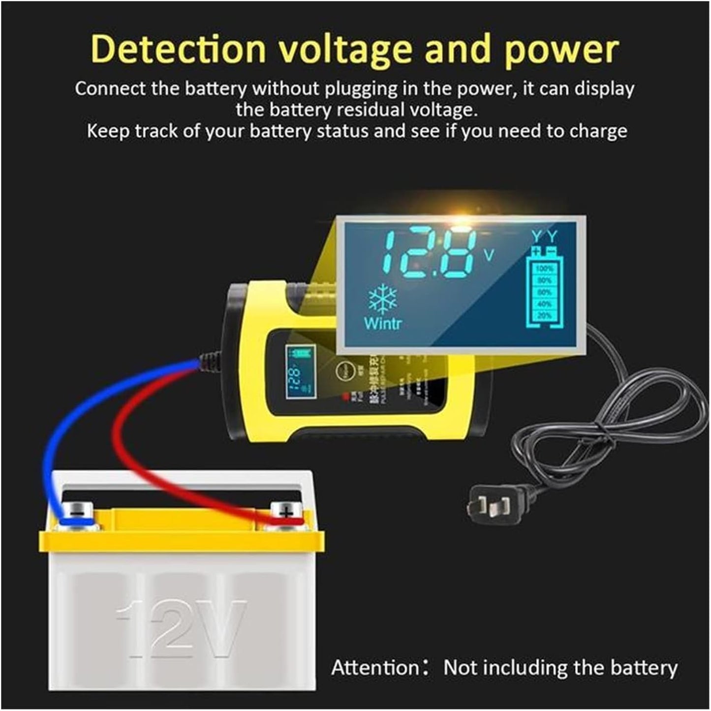 Chargeur automatique de batterie de voiture.