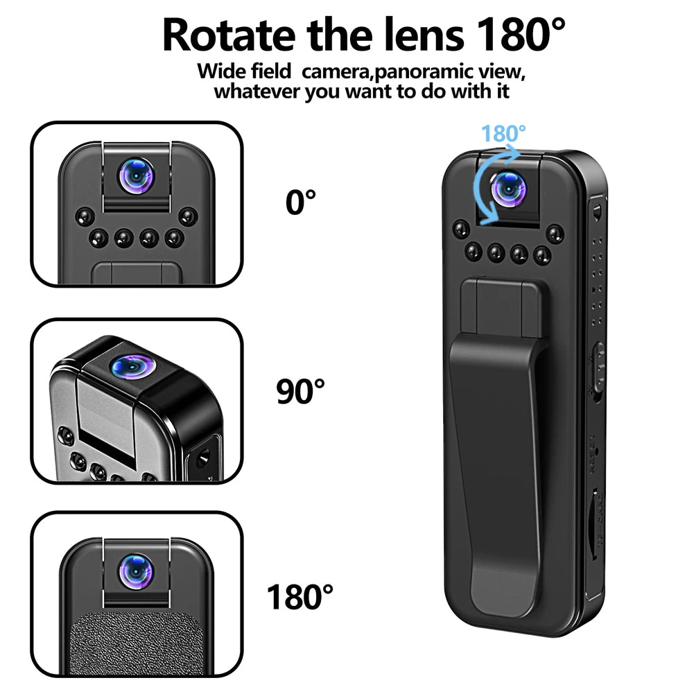 Mini caméra rechargeable 1080P