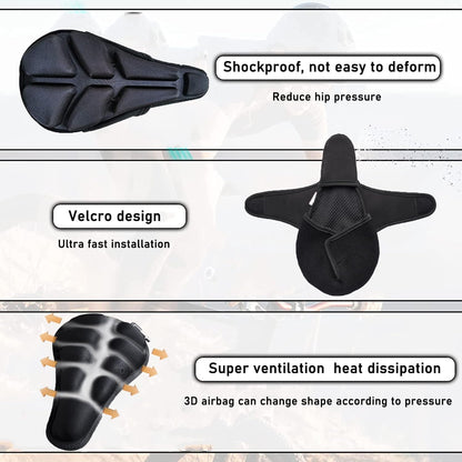 Housse de Selle Gonflable Pliable : Coussin de Siège à Airbag