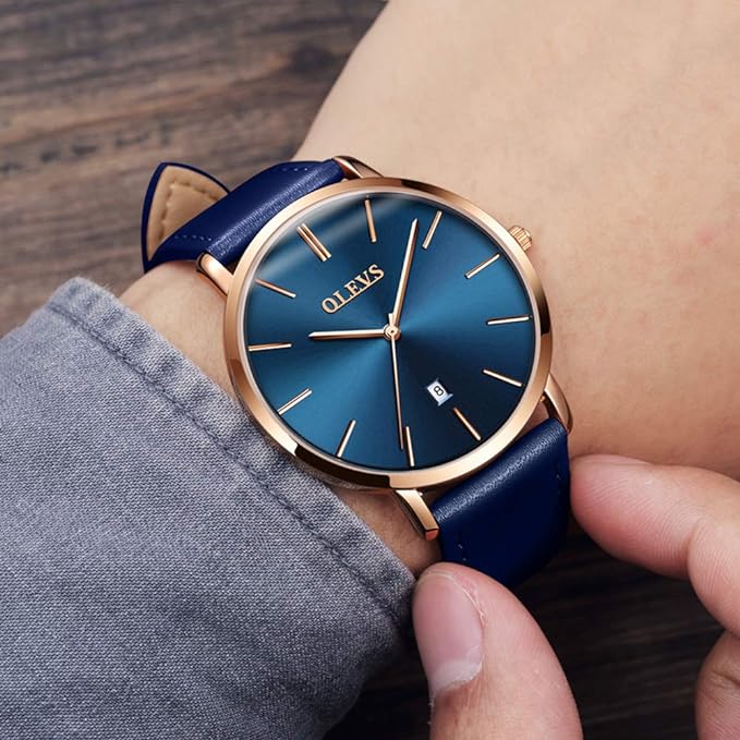 OLEVS-Montre à quartz étanche, montres d'affaires pour homme, luxe