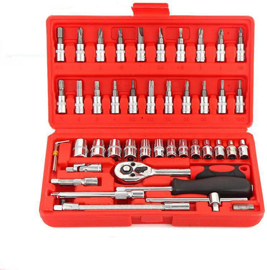 Kit d'Outils de Réparation de Voiture 46 Pièces