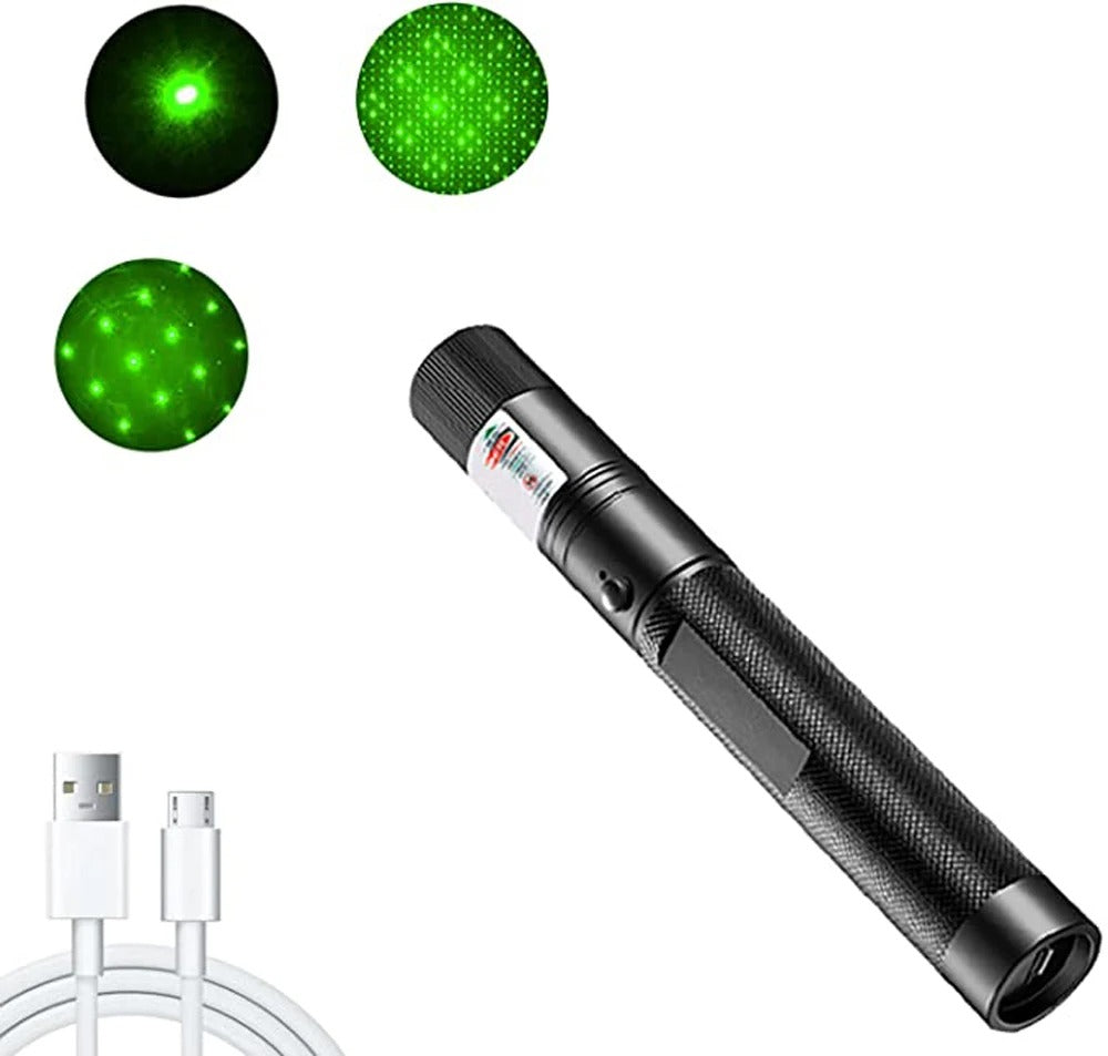 Laser Vert Pointer-10000m USB Charge Batterie