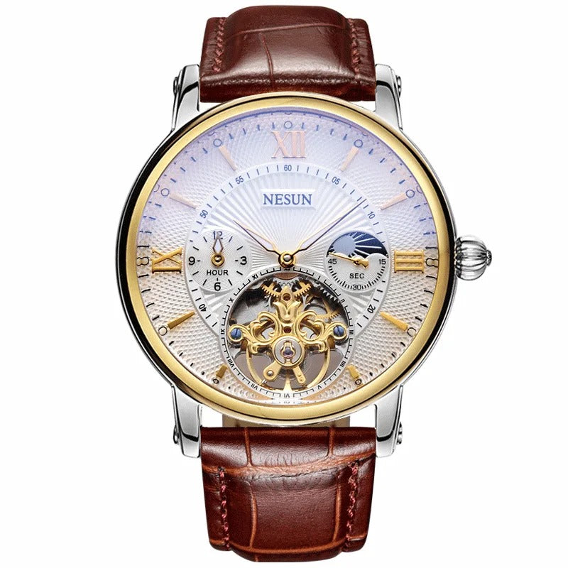 Montre mécanique automatique Tourbillon pour homme, marque de luxe originale