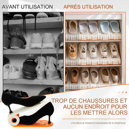 Étagère de rangement pour chaussures en plastique