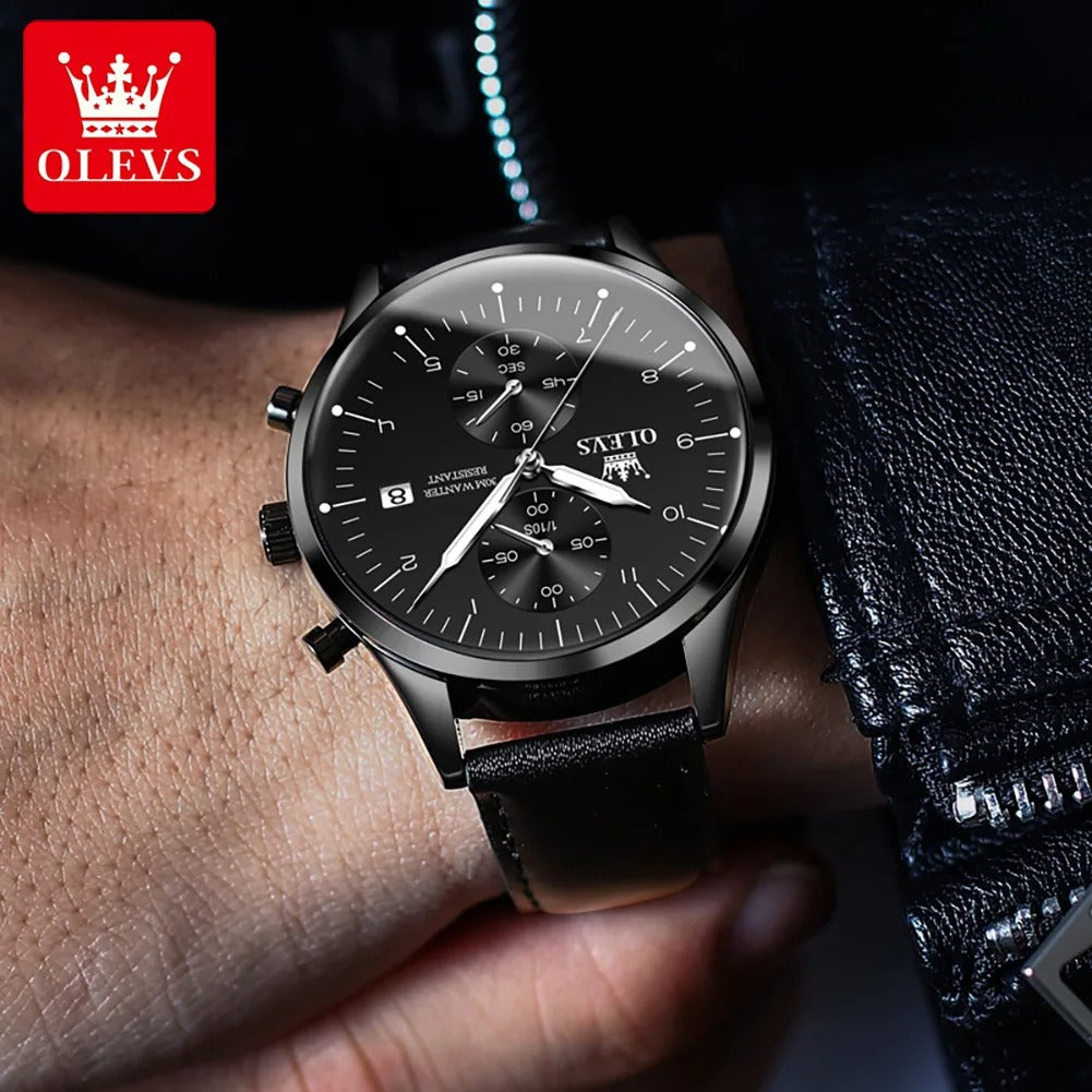 OLEVS – montre étanche à Quartz pour hommes, marque de luxe