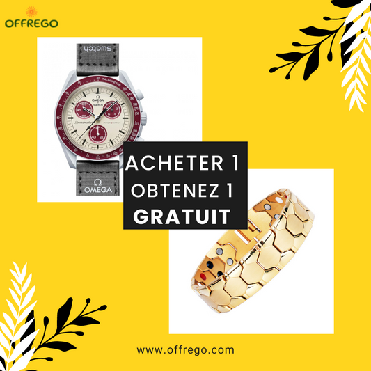 Élevez Votre Style : Montre Omega  + Bracelet Magnétique Offert