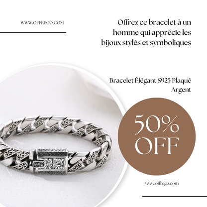 ✨Bracelet Élégant S925 Plaqué Argent✨