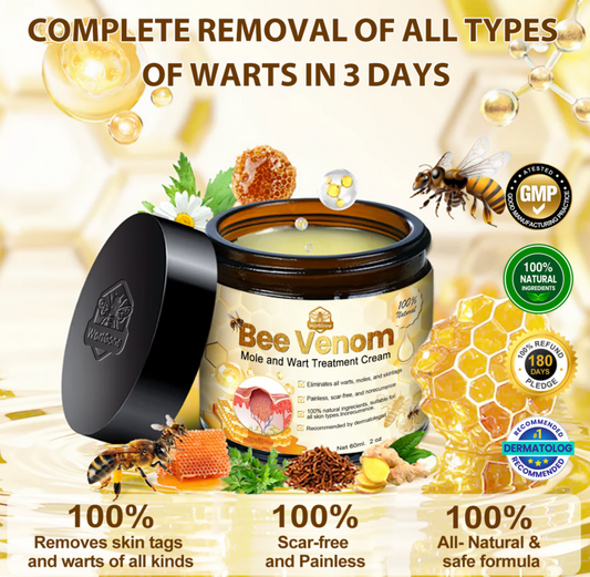 Crème de traitement contre les taupes et les verrues Brezey™ Bee Venom Mole