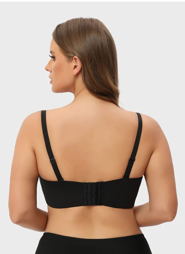 Soutien-gorge amovible, convertible et antidérapant avec maintien intégral