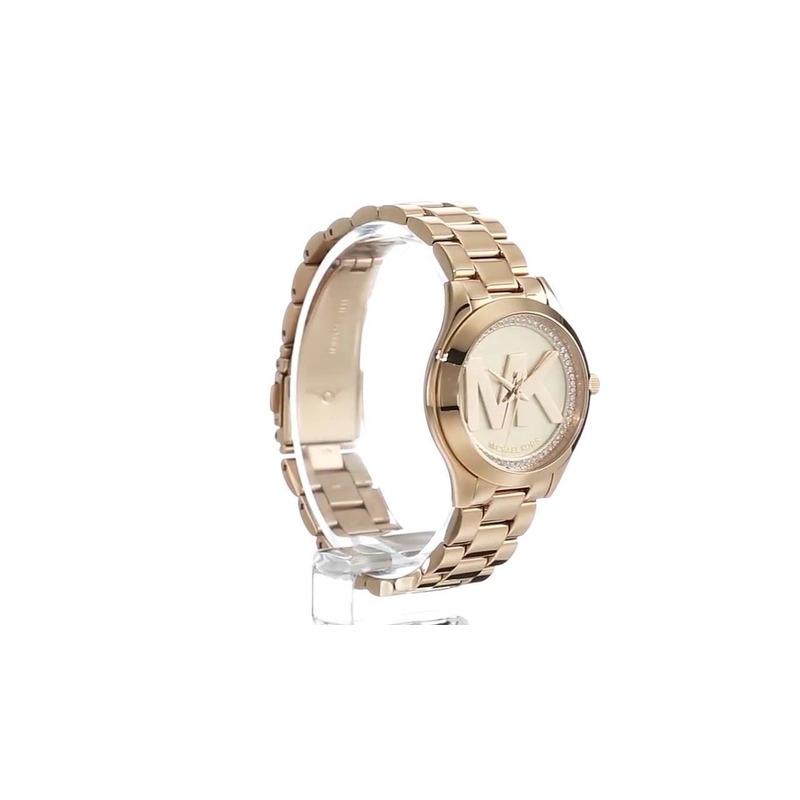 Montres-bracelets à quartz en or rose pour femmes