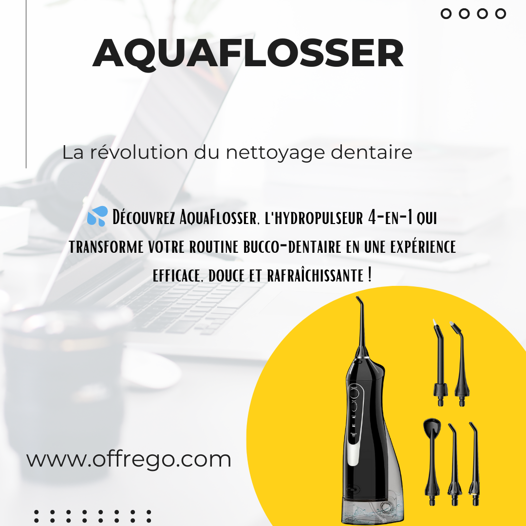 AquaFlosser Appareil de nettoyage des dents