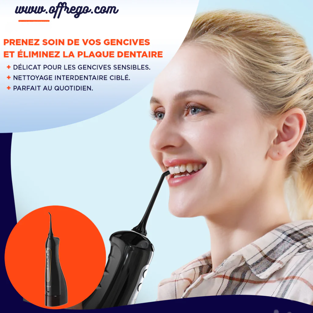 AquaFlosser Appareil de nettoyage des dents