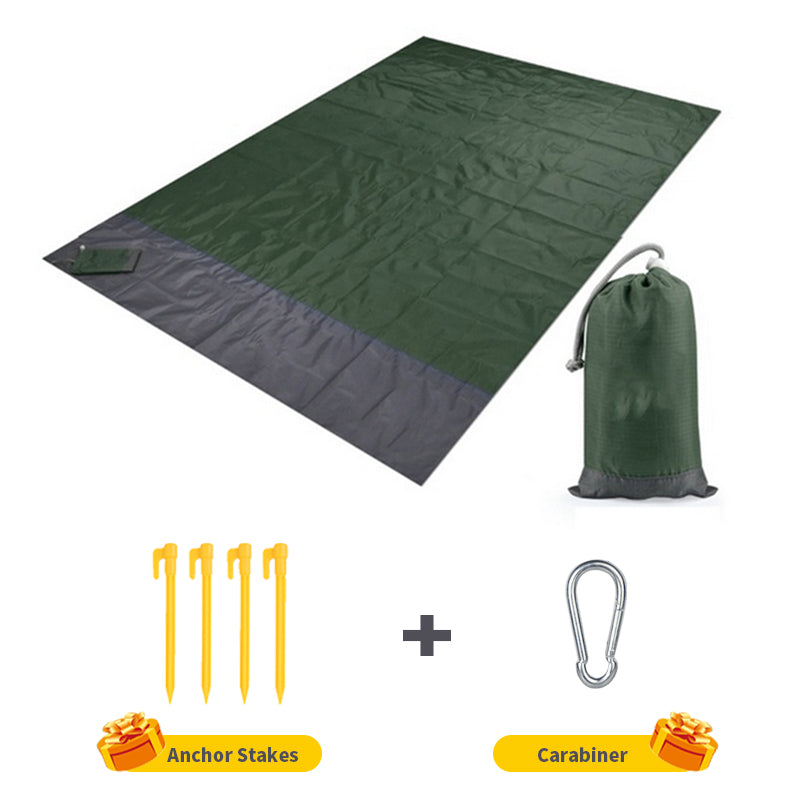 Tapis Camping Étanche & Couverture Plage Portable.