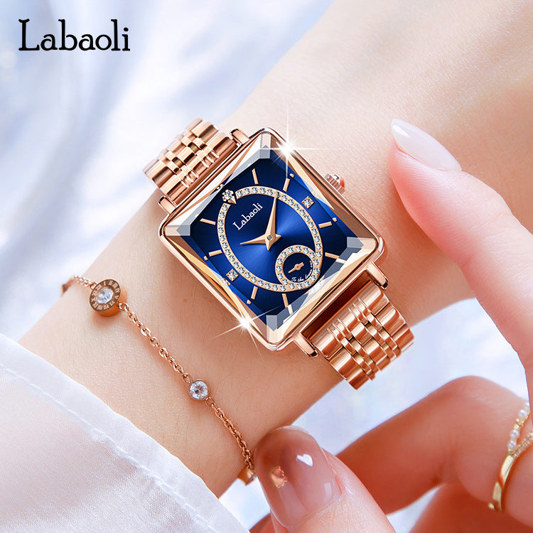 Montre Étanche pour Femmes LABAOLI : Luxe en Acier Inoxydable.